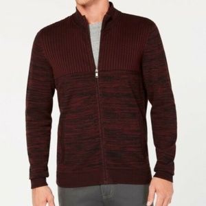 NWT | Alfani | Heathered Ribbed Full Zip Cardigan